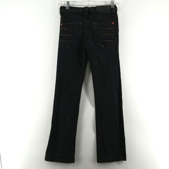 No Fear Jeans Boys Size 12 Youth Black Denim Skinny Waist Button Distressed - Picture 6 of 14